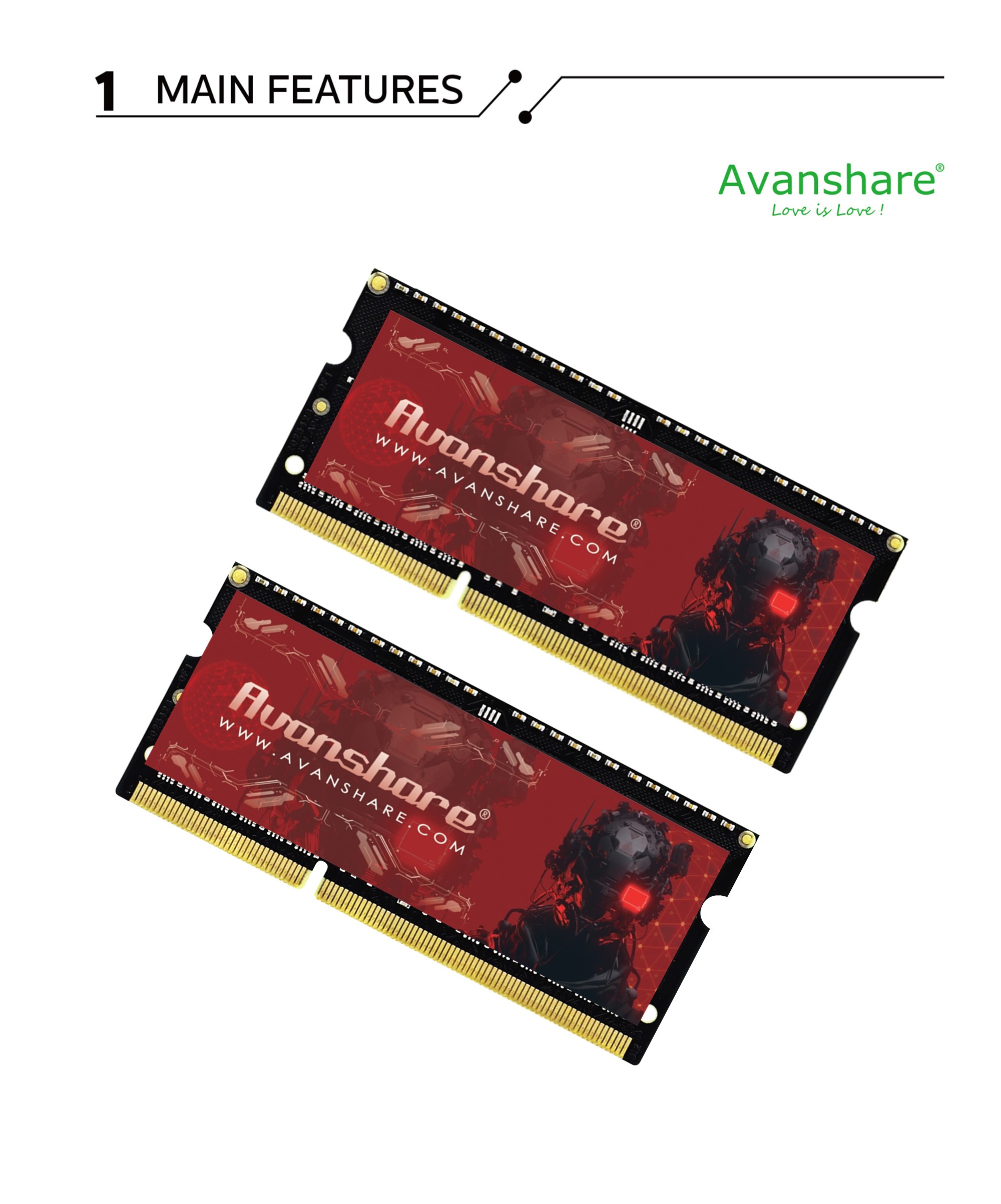 Avanshare Ram Memory DDR5 DDR4 - Ddr4 3200 16Gb ulasan dan harga