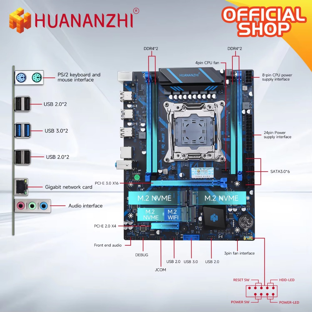 HUANANZHI X99 QD4 LGA 2011-3 X - Server Memory Ddr4 ulasan dan harga