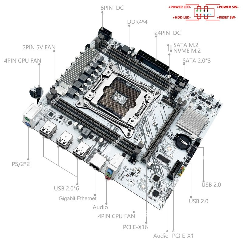 New computer main board X99-PR - Ddr4 Ram ulasan dan harga