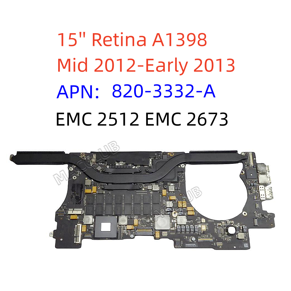 A1398 Laptop Motherboard For M - Ddr3 Ram ulasan dan harga