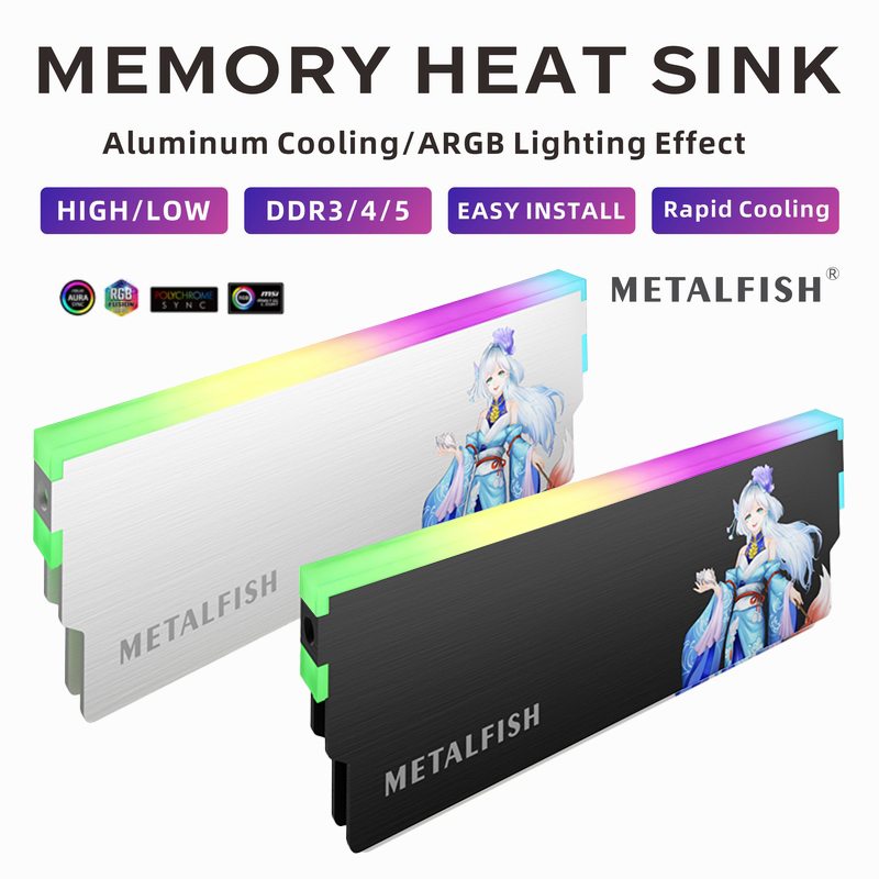 METALFISH DRAM Heatsink 5V-3PI - Ram Memory Module ulasan dan harga